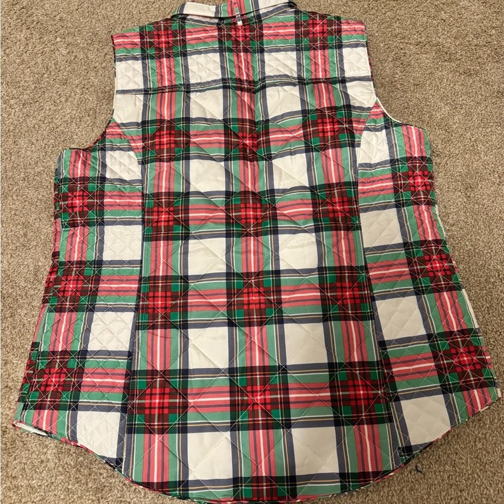 Crown & Ivy Plaid Women’s Vest Size XL - Picture 2 of 5
